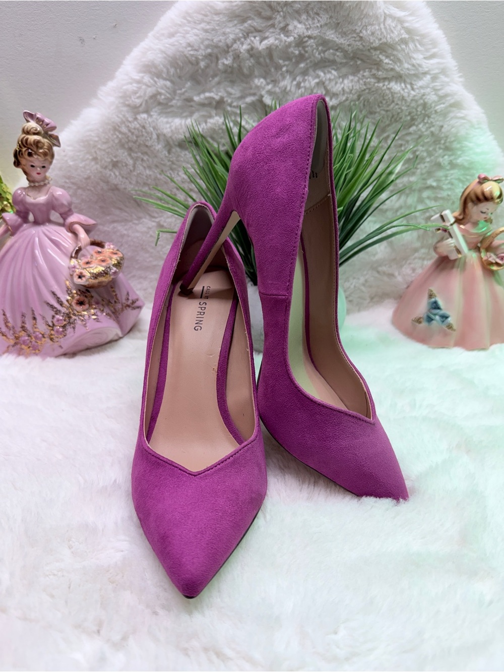 Call It Spring High Heel Pointed Toe 4 Inch Heels Wedding Guest Ready Fuchsia 💞